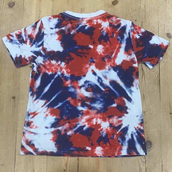 Tommy Hilfiger T-shirt Tie Dye Youth M 12-14 Red White and Blue - 4th of July - Picture 3 of 8